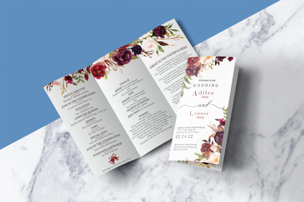 Adiles Lounov Wedding Brochure Design