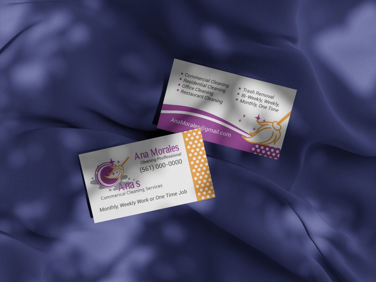 Ana Morales Business Card Design