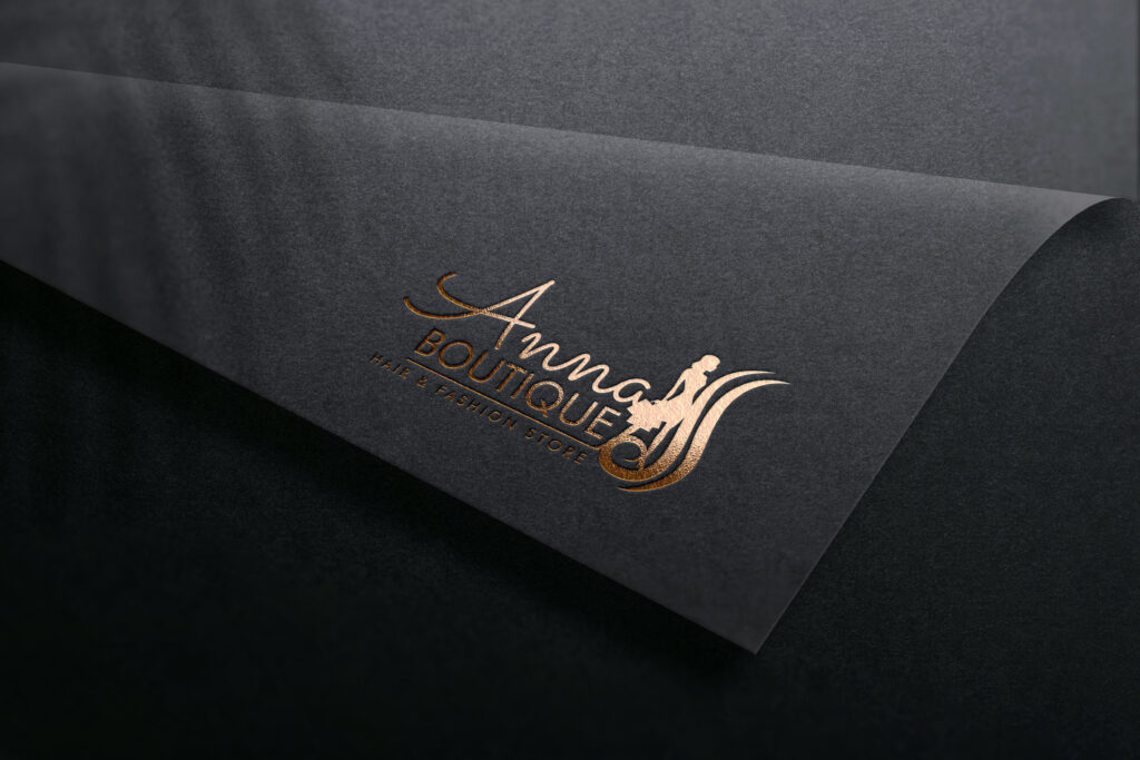 Anna Boutique Hair and Fashion Logo Design