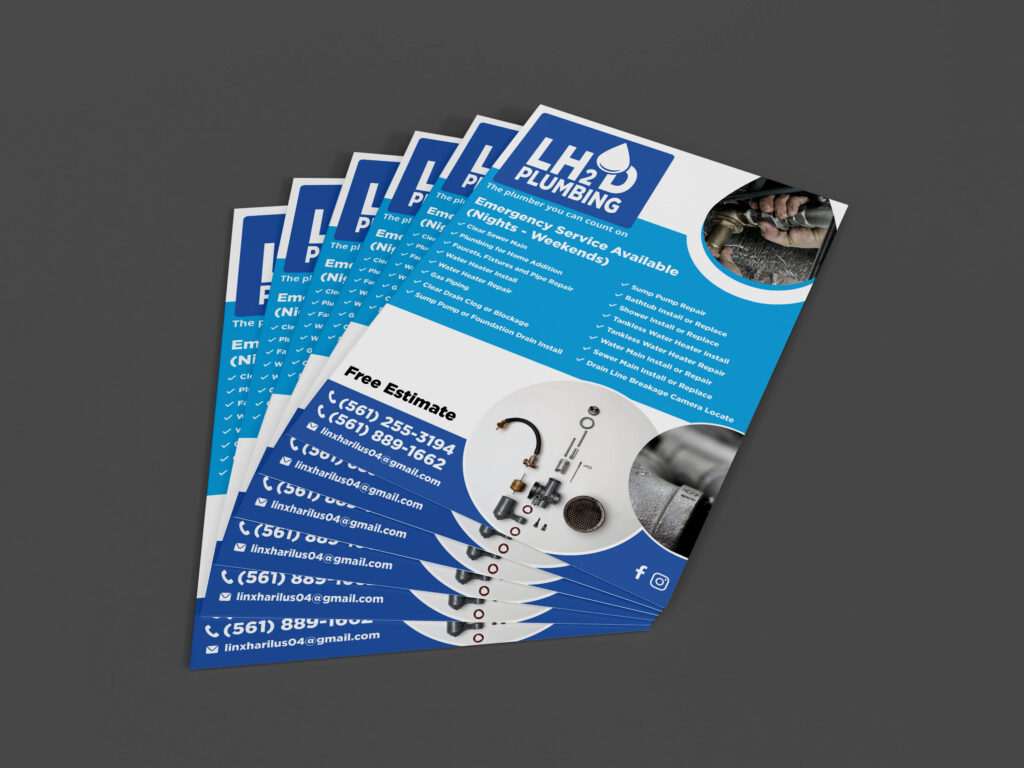 LH2D Plumbing Flyer Design