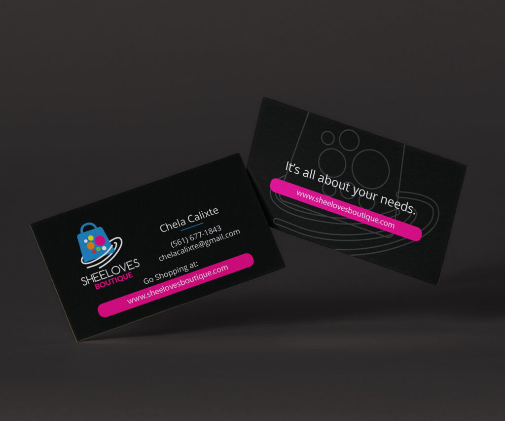 SheeLoves Boutique Business Card Design